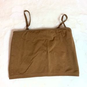 Brown Cami Crop Top